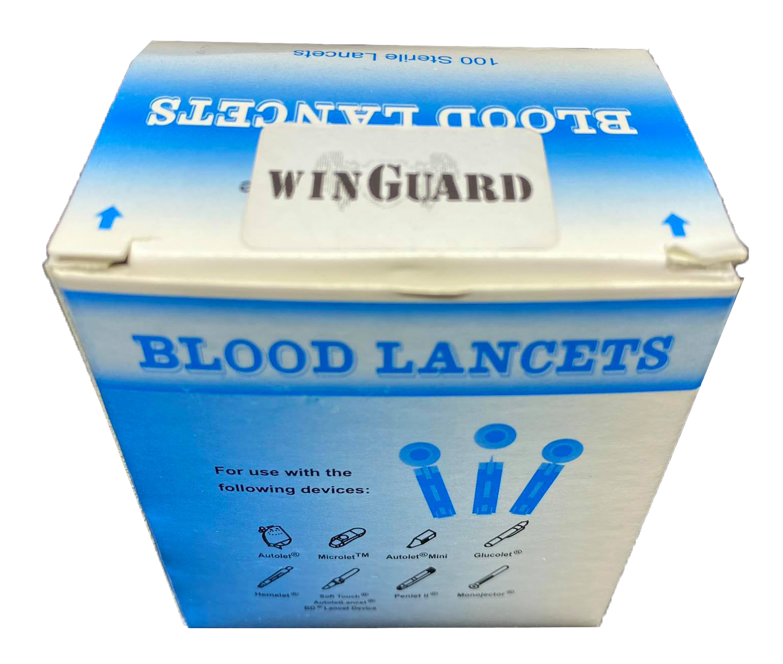 Blood Lancet 28G for Glucometer 100 pcs (WINGUARD) thumb
