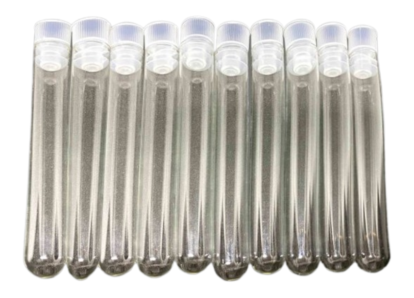 Test Tube 12 x 75mm With Stopper 5 ml Clear Plain ( Glass  ) 10 pcs Trulab