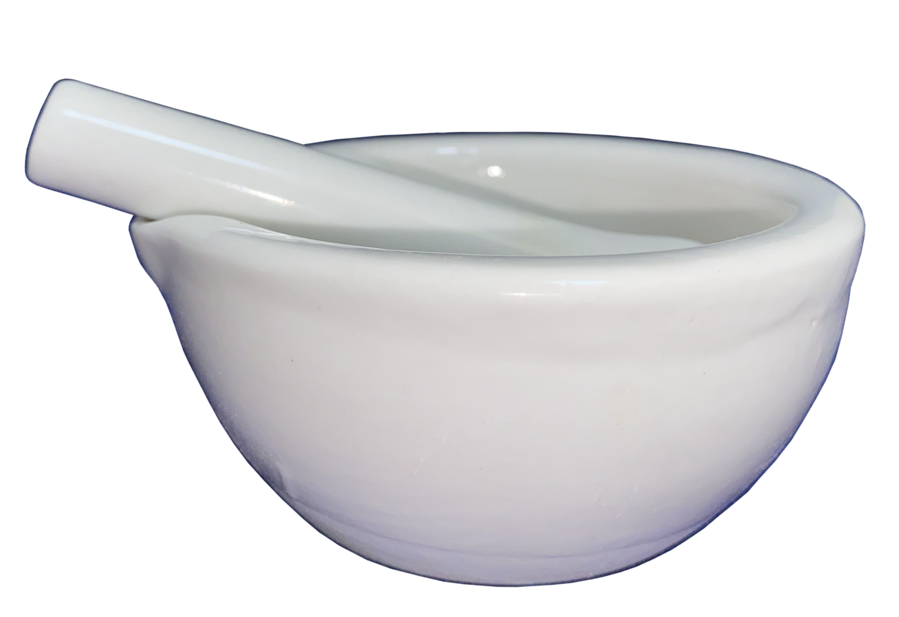 Mortar &amp;amp; Pestle Laboratory Porcelain White Mortar and Pestle for Chemical Laboratory Size: 100mm thumb