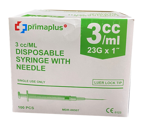 Syringe with Needle 1cc Disposable (PRIMAPLUS) thumb