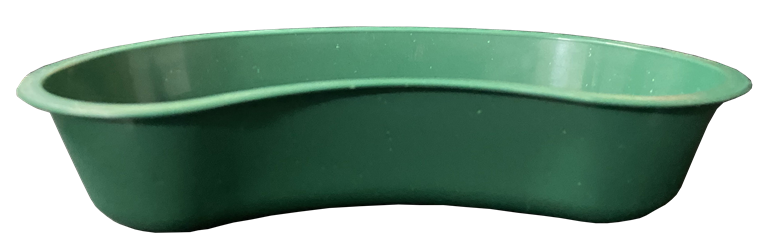 Kidney Basin Tray for Medical Use Color Green Plastic thumb