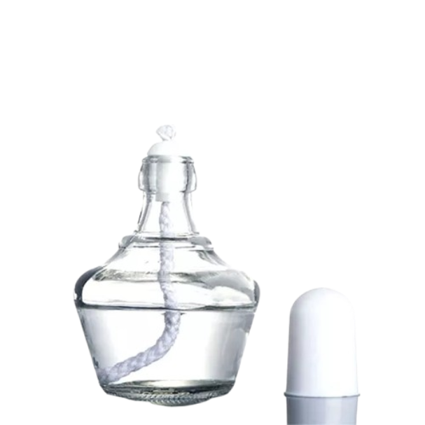 Alcohol Lamp Transparent Glass Alcohol Burner with Plastic Lid 60ml 1pc (Partners)