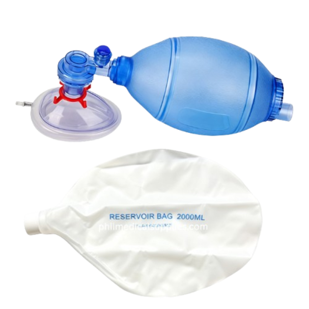 Ambu Bag PVC Manual Resuscitator Oxygen Tube Mask Bag Valve Mask (Infant) (Winguard)