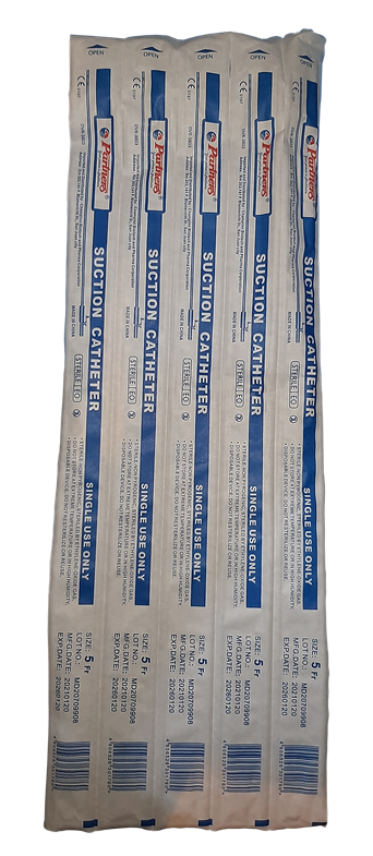 Suction Catheter 5 pcs/pack Fr.5  Disposable Silicone For Adults And Children