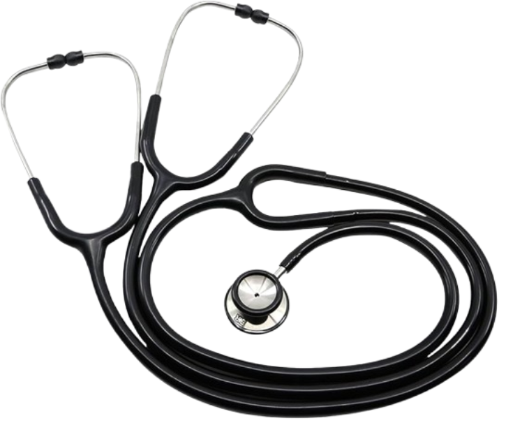 Stethoscope Professional Dual Head  Set Adult Black