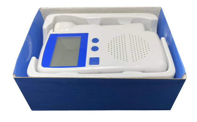 Fetal Doppler Baby Heart Monitor Device Medical LCD Screen Heart Rate Blue thumb