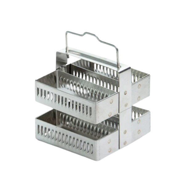 Staining Rack 30 placer of slides Laboratory Stainless Steel with Handle