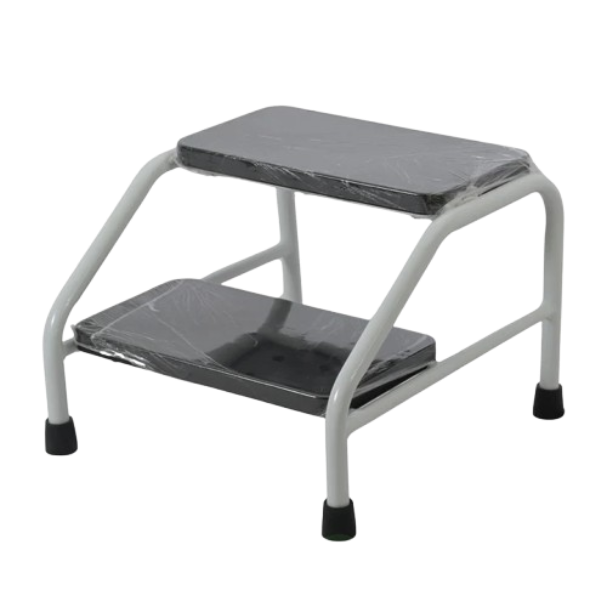 Foot stool 2 step (white) coated thumb
