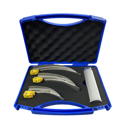 Laryngoscope Set Mac 2/3/4 Stainless Steel Throat Detection Tool Adult Children (WINGUARD)