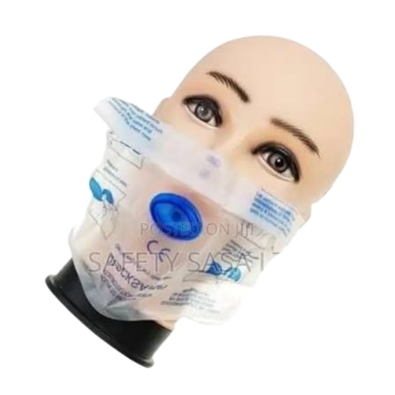 1-Way Valve CPR Respirator Mask thumb