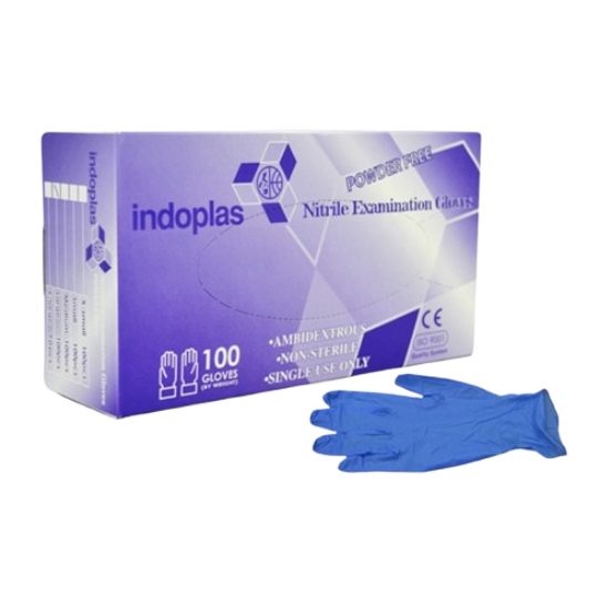 Nitrile Gloves (medium) - Indoplas